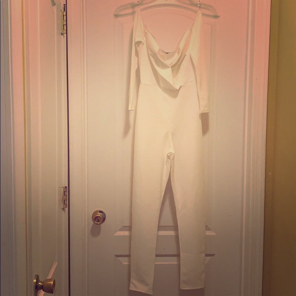 Missguided petite tuxedo jumpsuit
